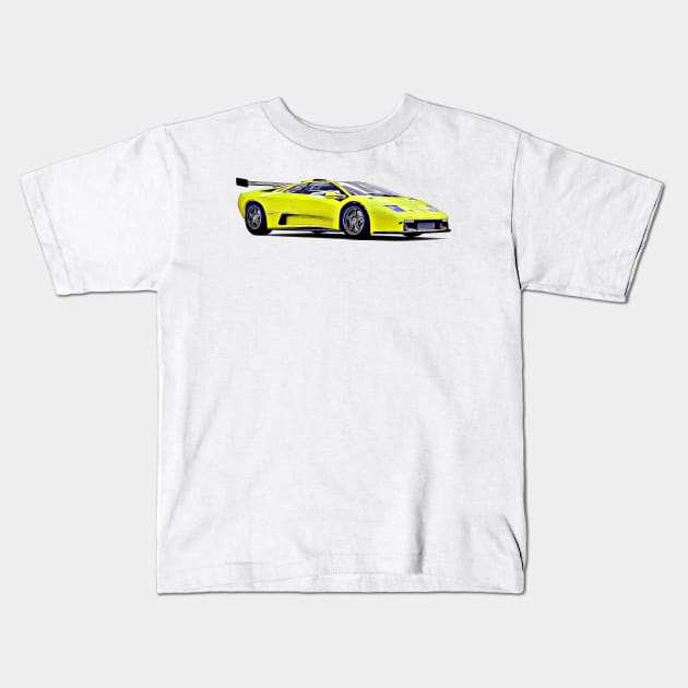 Diablo GT Cartoon Kids T-Shirt by Auto-Prints